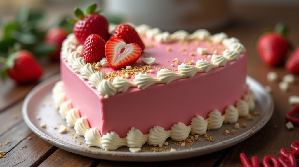 How to make a heart-shaped cake step-by-step