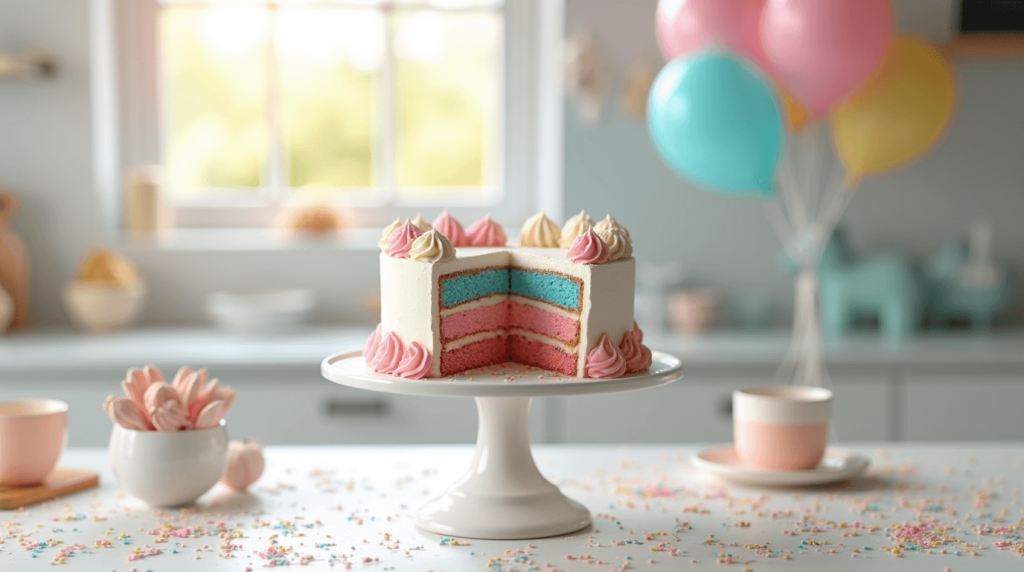 Gender Reveal Cake